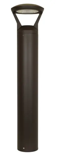 Commercial LED Bollard Light, UFO Head Bollard, Lumen, Kelvin Selectable, Outdoor Pathway, Landscape Lighting, Up to 3000 Lumens