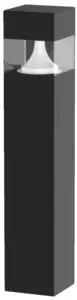 LED Architectural Bollards-Malibu-Square; Paracline, Stock Louver or Cut Grill style;