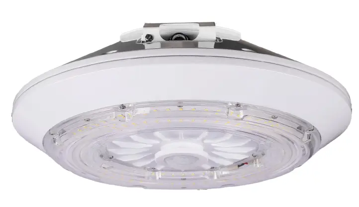 LED Round Parking Garage Canopy with Uplight