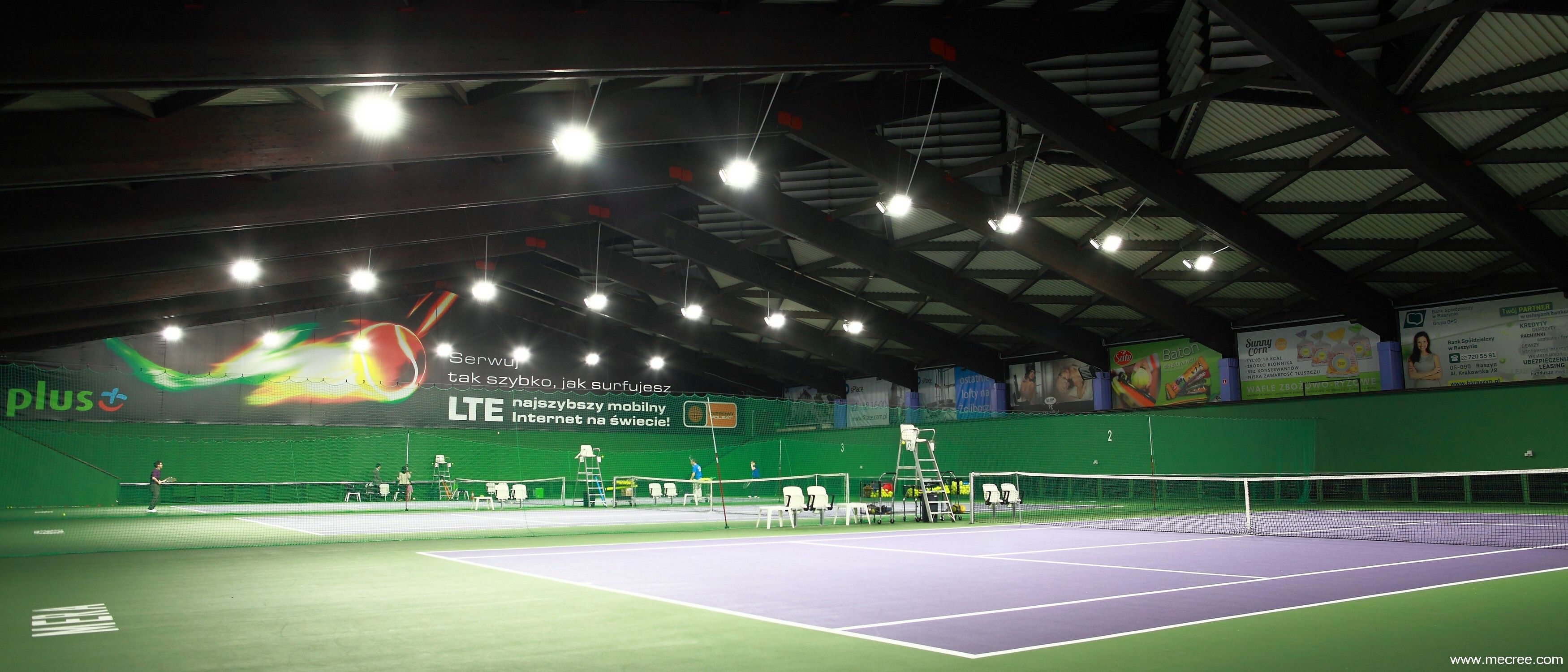 Indoor Tennis Courts Lighting Case Studies