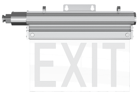C1D2 Explosion Proof LED Exit Sign, LSEX, 5W, UL 844 Hazardous Locations