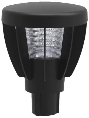 LED Post Top Lantern - M58 - Small modern, Lantern style