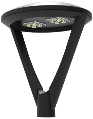 Cypress, LED Architectural Post Top Luminaire, Outdoor Post Light Fixtures, Dark Sky Compliant, Ideal for Commercial and Residential Exteriors