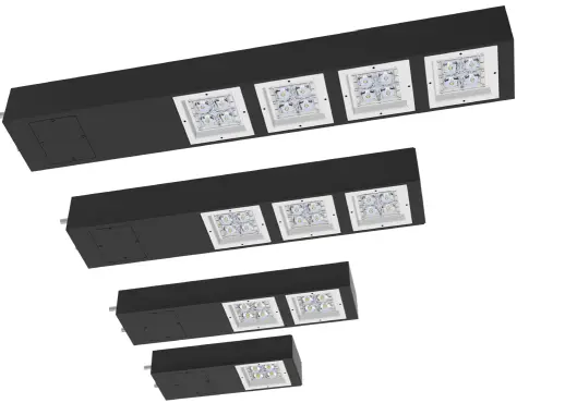 Architectural LED Light with Square Pole System, Lynx the Complete Commercial Lighting Solution