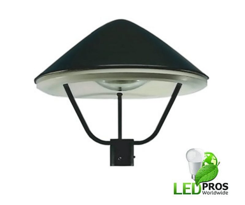 LED post top lighting fixtures