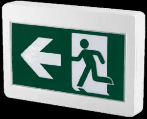 Running Person Symbol Exit Sign-H3