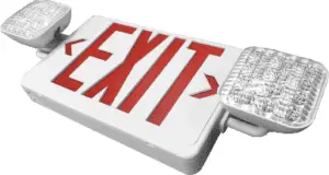 LED exit sign and emergency combos