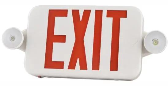 Slim Emergency LED Exit Signs Combo ESC02 Series