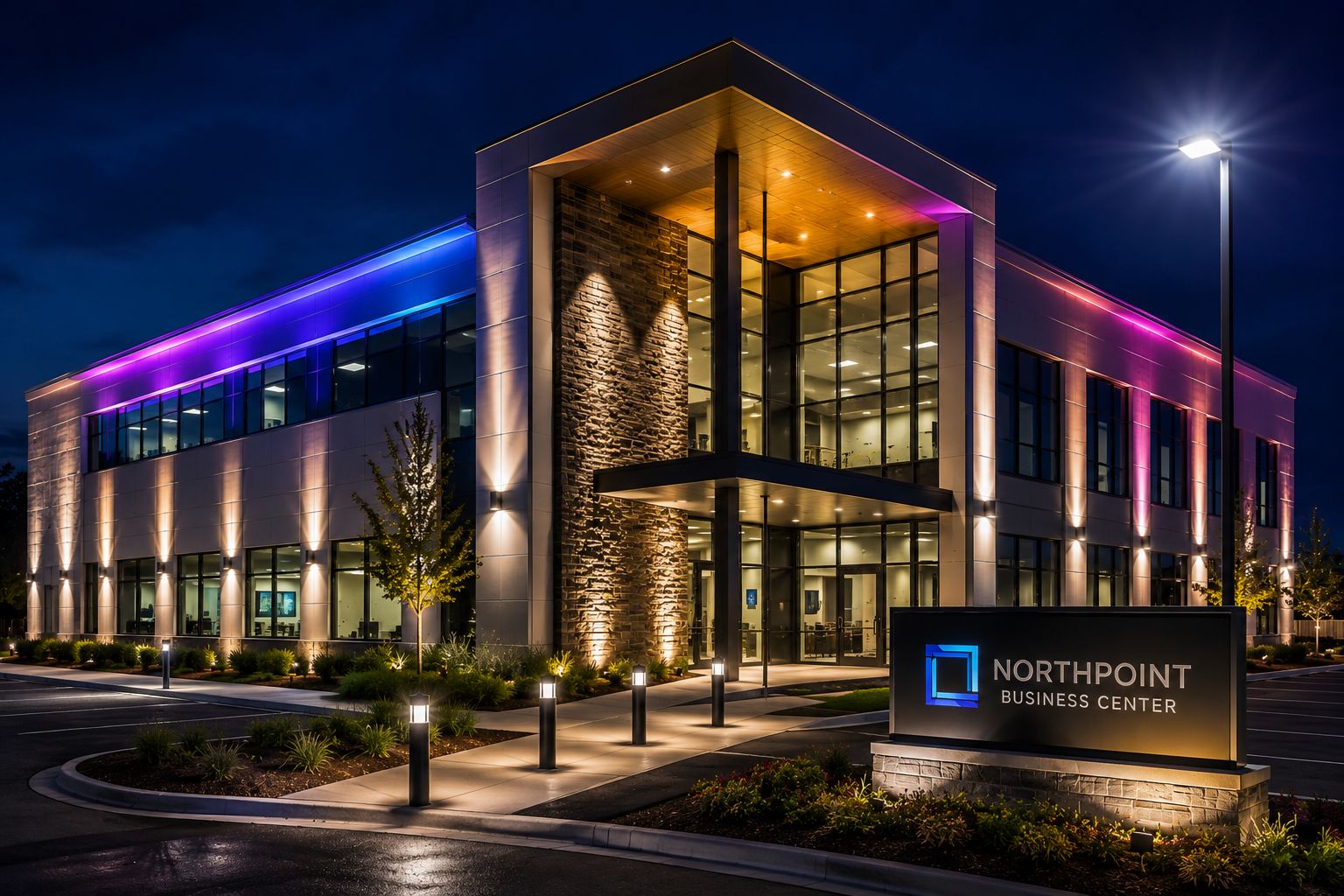 Learn how LED façade lighting improves commercial buildings through enhanced curb appeal, stronger branding, improved customer experiences, increased property value, better security, and energy-efficient architectural lighting.
