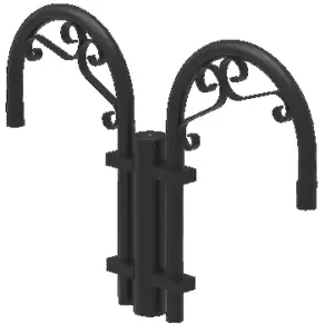 Crystal Architectural, Decorative Arms-Single, Double, Wall Mount arms;