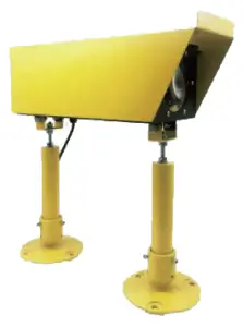 Visual Approach Slope Indicator landing aid for helicopter flights.
