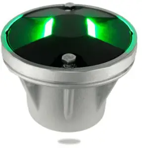 Inset bidirectional helipad light