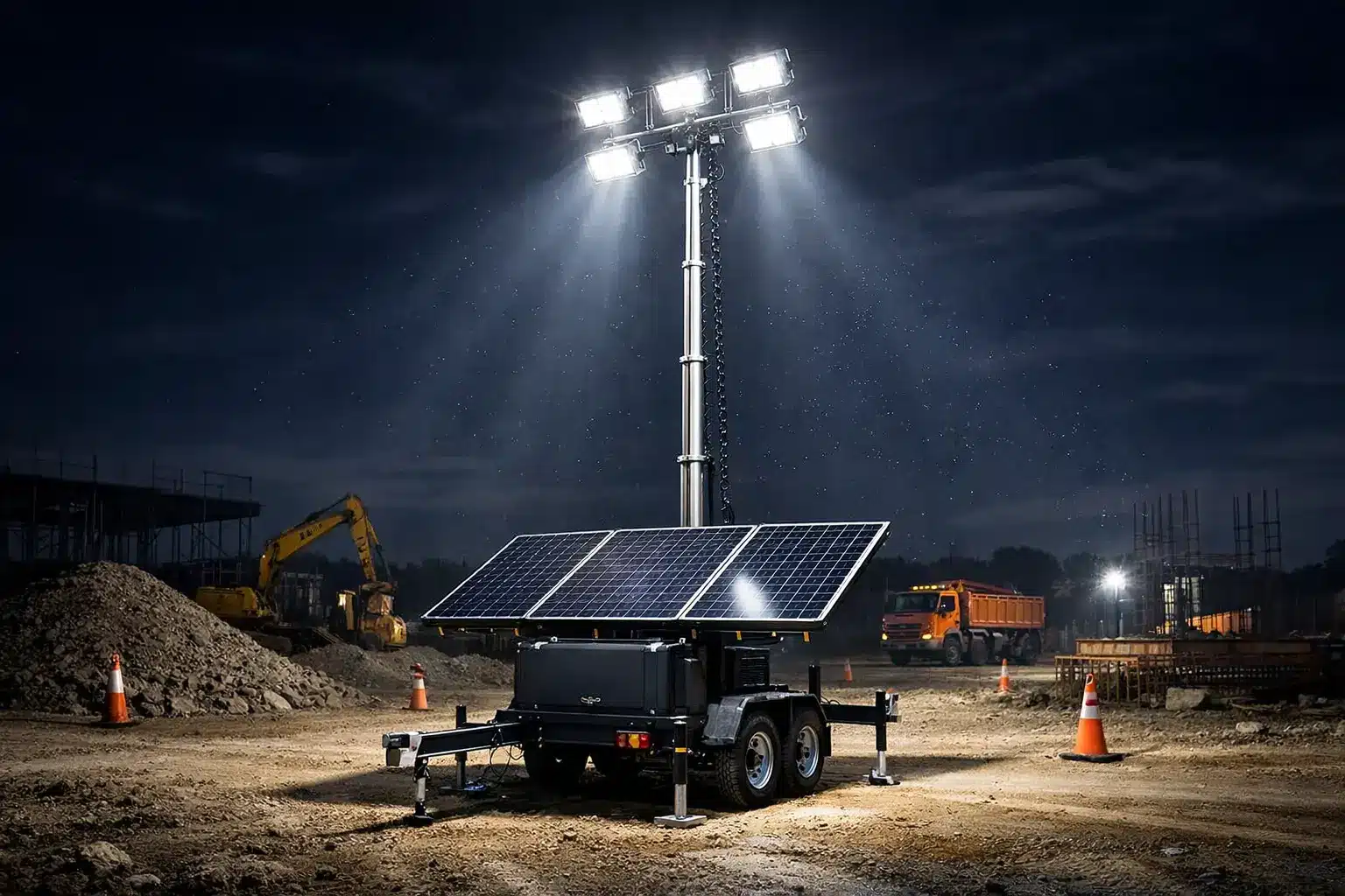 Discover how industrial solar lighting solutions improve safety, reduce infrastructure costs, eliminate trenching, and provide dependable off-grid illumination for manufacturing plants, warehouses, distribution centers, ports, rail yards, and remote industrial facilities.