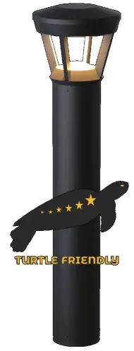turtle friendly amber led bollard lighting