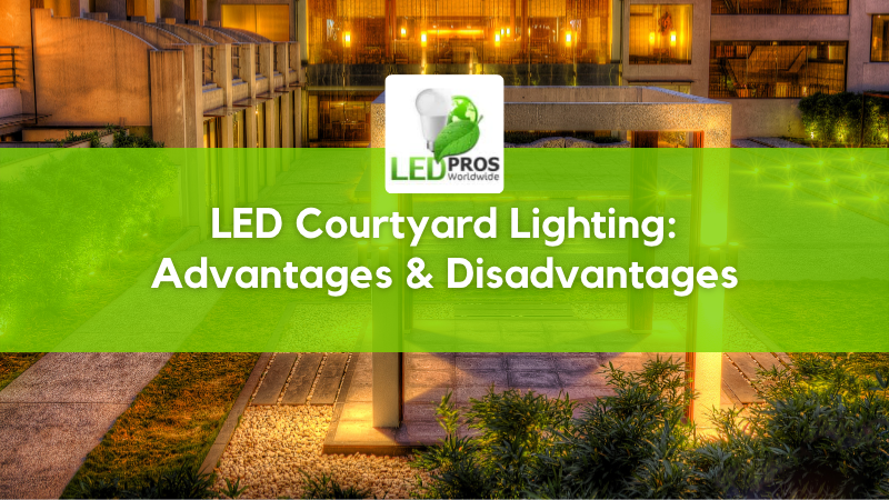 LED courtyard post lighting
