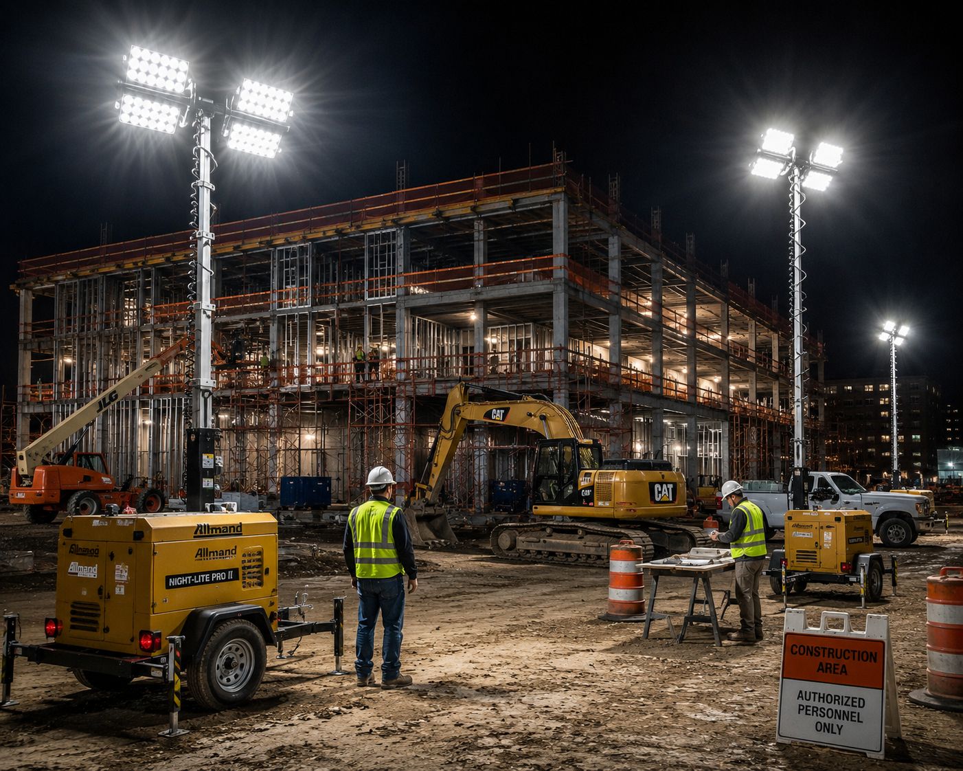 Construction Site Lighting Guide | Temporary LED Jobsite Lighting Solutions