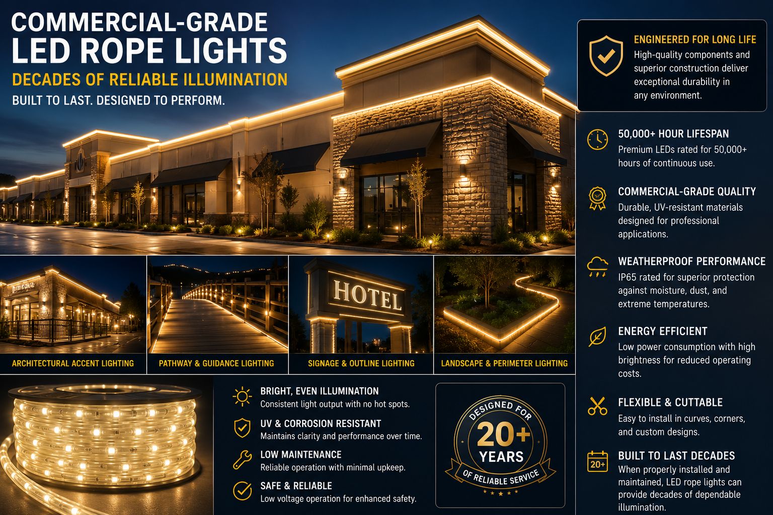 Illuminate your outdoor space with outdoor LED strip lights. Discover the benefits of these versatile, energy-efficient lighting solutions.