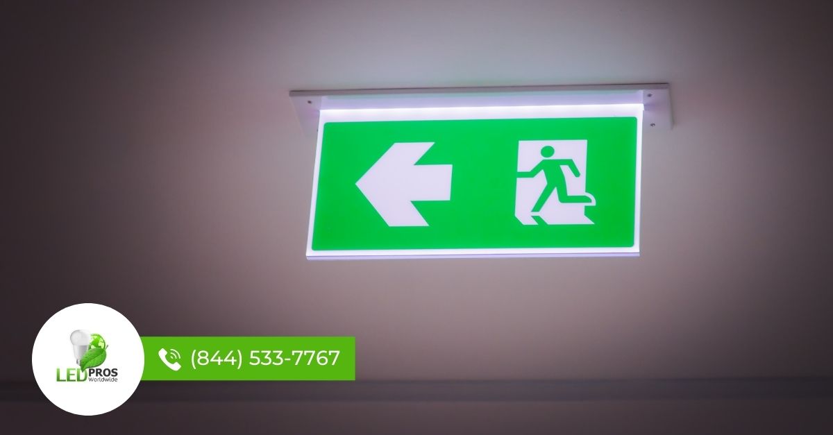 Guiding People to Safety During an Emergency with Exit Signs