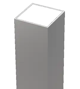 Commercial Light Poles - SQUARE STRAIGHT ALUMINUM POLES
