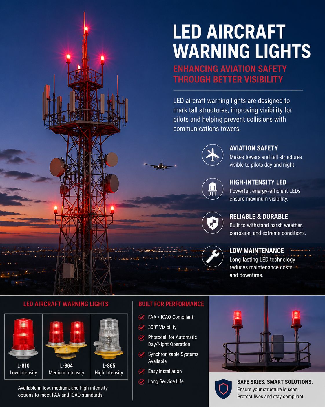 LED Aircraft Warning Lights Guide for Towers, Buildings, and Aviation ...