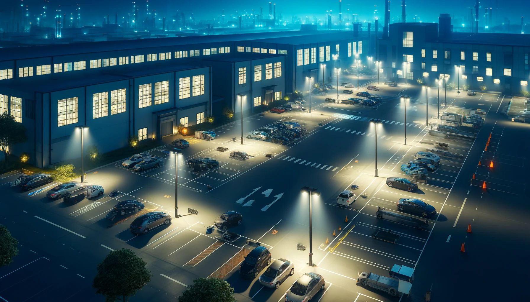 Learn how commercial LED area lights provide safe, uniform illumination for parking lots, campuses, industrial facilities, retail centers, and municipal properties. Discover optics, mounting options, lighting controls, and specification best practices.