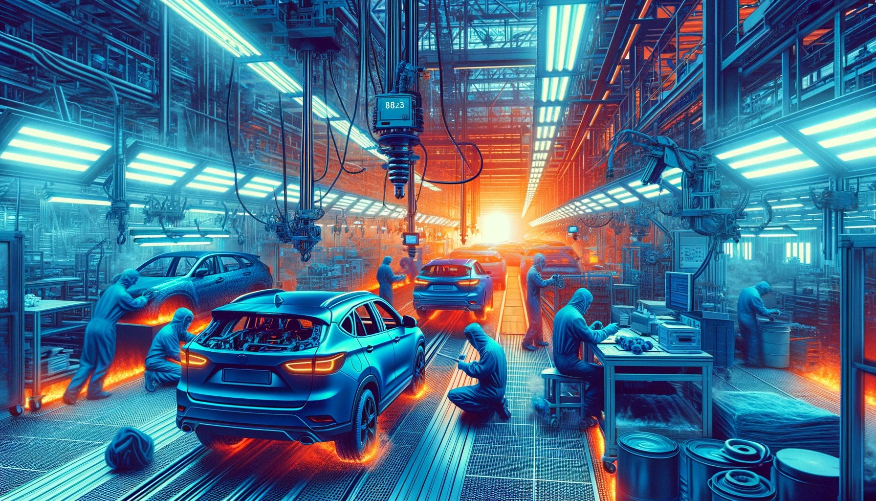 Automotive Manufacturing: Cars get built in the heat, but LED lights aren’t phased.