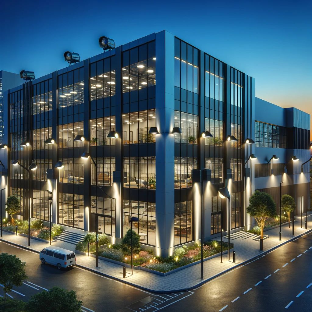 Learn how commercial outdoor security lighting improves safety, visibility, surveillance, and property protection through proper fixture selection, layered lighting design, and modern LED technology.