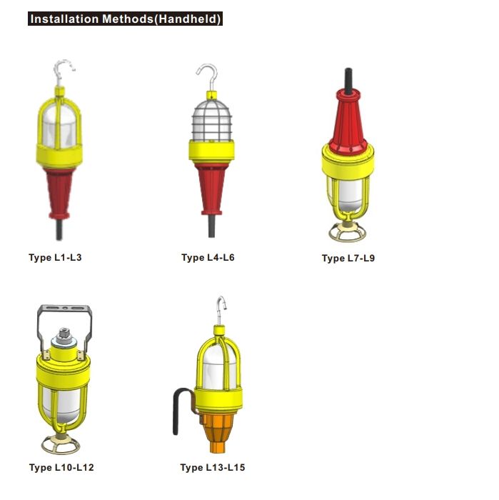 Explosion Proof Hand Lamps - Portability: Lightweight and easy to carry, perfect for on-the-go illumination.