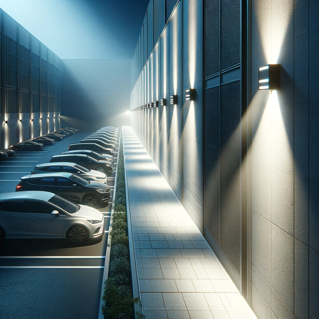 Learn how commercial outdoor wall mount lighting improves building entrances, loading docks, pedestrian walkways, service areas, and facility security. Explore mounting heights, fixture styles, lighting controls, and specification best practices.