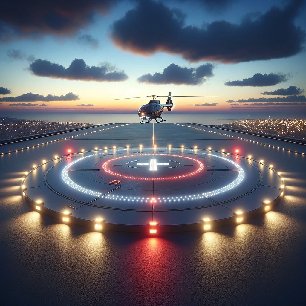Learn FAA heliport lighting requirements for rooftop, ground-level, and hospital heliports. Explore LED heliport lighting systems, FAA standards, fixture types, visibility requirements, and compliance recommendations.