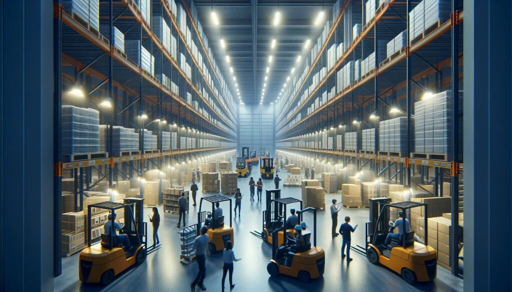 Learn how to design LED distribution center lighting systems for fulfillment centers, logistics warehouses, shipping facilities, and high-rack storage operations. Improve visibility, safety, and energy efficiency.