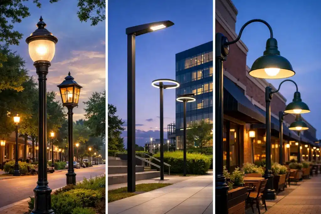 Learn how to design commercial site lighting systems for parking lots, walkways, building perimeters, campuses, industrial facilities, and mixed-use developments. Improve visibility, safety, efficiency, and lighting performance.