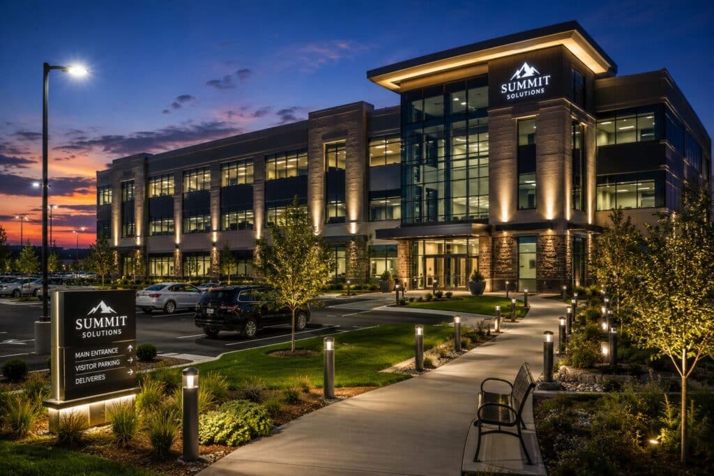 Compare RGB, RGBW, and RGBWW LED lighting for commercial buildings. Learn the differences in white light quality, architectural applications, hospitality lighting, DMX512 controls, beam angles, energy efficiency, and commercial lighting design.